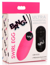 Load image into Gallery viewer, 28X Swirl Silicone Vibrating Egg with Remote Control