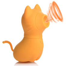 Load image into Gallery viewer, Sucky Kitty Silicone Clitoral Stimulator - Orange