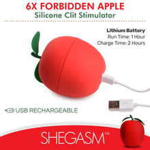 Load image into Gallery viewer, 6X Forbidden Apple Silicone Clit Stimulator