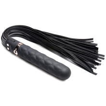 Load image into Gallery viewer, 9X Vibrating Silicone Dildo Flogger