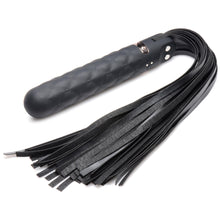Load image into Gallery viewer, 9X Vibrating Silicone Dildo Flogger