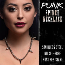 Load image into Gallery viewer, Spiked Punk Necklace