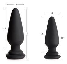 Load image into Gallery viewer, Large Anal Plug with Interchangeable Fox Tail - Black