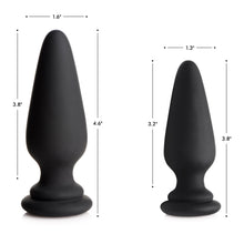 Load image into Gallery viewer, Large Anal Plug with Interchangeable Bunny Tail - Black