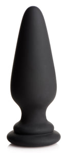 Large Anal Plug with Interchangeable Fox Tail - Black