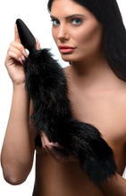 Load image into Gallery viewer, Large Anal Plug with Interchangeable Fox Tail - Black