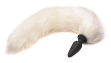 Load image into Gallery viewer, Large Anal Plug with Interchangeable Fox Tail - White