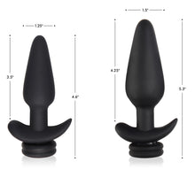 Load image into Gallery viewer, Small Vibrating Anal Plug with Interchangeable Fox Tail - Rainbow