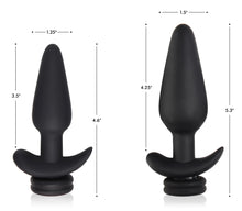 Load image into Gallery viewer, Large Vibrating Anal Plug with Interchangeable Fox Tail - White