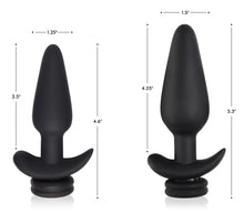 Load image into Gallery viewer, Large Vibrating Anal Plug with Interchangeable Bunny Tail - White