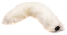 Load image into Gallery viewer, Large Vibrating Anal Plug with Interchangeable Fox Tail - White