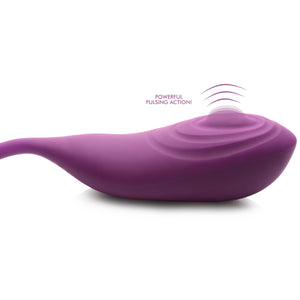 Slim Pulse 7X Pulsating Silicone Clit Stimulator and Vibrating Egg