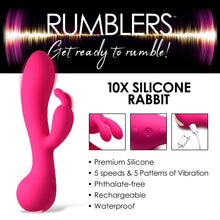 Load image into Gallery viewer, 10X Rabbit Silicone Vibrator