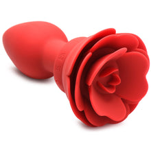 Load image into Gallery viewer, 28X Silicone Vibrating Rose Anal Plug with Remote - Large