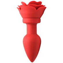 Load image into Gallery viewer, 28X Silicone Vibrating Rose Anal Plug with Remote - Large