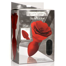 Load image into Gallery viewer, 28X Silicone Vibrating Rose Anal Plug with Remote - Large