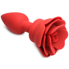 Load image into Gallery viewer, 28X Silicone Vibrating Rose Anal Plug with Remote - Medium