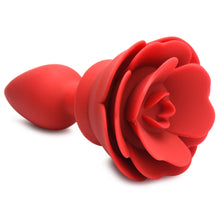 Load image into Gallery viewer, 28X Silicone Vibrating Rose Anal Plug with Remote - Small