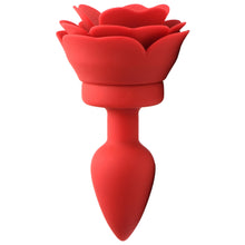 Load image into Gallery viewer, 28X Silicone Vibrating Rose Anal Plug with Remote - Small