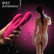 Load image into Gallery viewer, 10X Triple Rabbit Silicone Vibrator - Pink