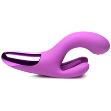 Load image into Gallery viewer, 10X Triple Rabbit Silicone Vibrator - Purple