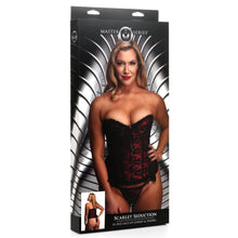 Load image into Gallery viewer, Scarlet Seduction Lace-up Corset and Thong - XL