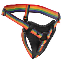 Load image into Gallery viewer, Rainbow Strap On Harness with Silicone O-Rings