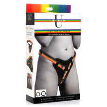 Load image into Gallery viewer, Rainbow Strap On Harness with Silicone O-Rings