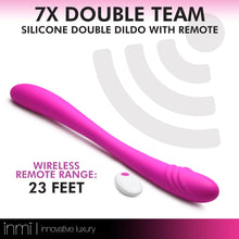 Load image into Gallery viewer, 7X Double Team Silicone Double Dildo with Remote