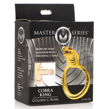 Load image into Gallery viewer, Cobra King Golden Cock Ring