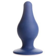 Load image into Gallery viewer, Squeezable Tapered Large Anal Plug - Blue