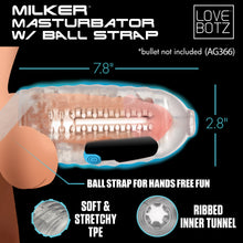 Load image into Gallery viewer, Milker Masturbator with Ball Strap