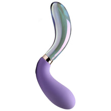 Load image into Gallery viewer, 10X Pari Dual Ended Wavy Silicone and Glass Vibrator