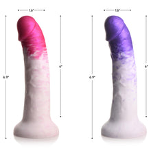 Load image into Gallery viewer, Swirl Realistic Silicone Dildo - Purple