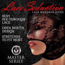 Load image into Gallery viewer, Lace Seduction Bondage Hood