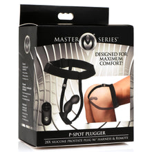 Load image into Gallery viewer, P-Spot Plugger 28X Silicone Prostate Plug with Comfort Harness and Remote Control