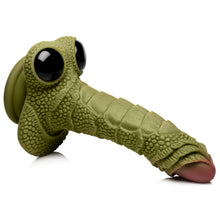 Load image into Gallery viewer, Swamp Monster Green Scaly Silicone Dildo-4