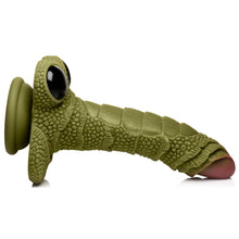 Load image into Gallery viewer, Swamp Monster Green Scaly Silicone Dildo-5