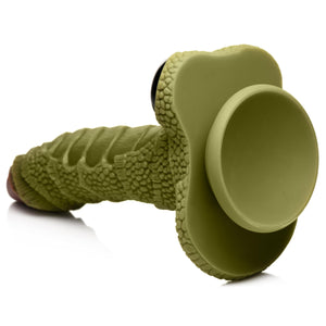 Swamp Monster Green Scaly Silicone Dildo-6