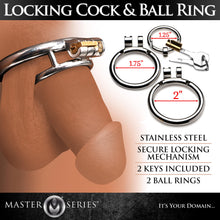 Load image into Gallery viewer, Locking Cock and Ball Ring