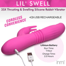 Load image into Gallery viewer, 35X Lil Swell Thrusting and Swelling Silicone Rabbit Vibrator