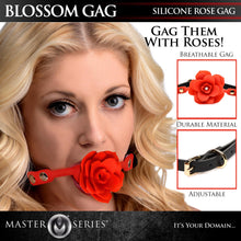 Load image into Gallery viewer, Blossom Silicone Breathable Rose Gag