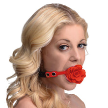 Load image into Gallery viewer, Blossom Silicone Breathable Rose Gag