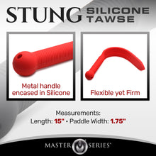 Load image into Gallery viewer, Stung Silicone Tawse - Red