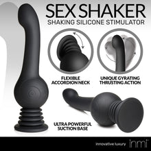 Load image into Gallery viewer, Sex Shaker Silicone Stimulator - Black-1