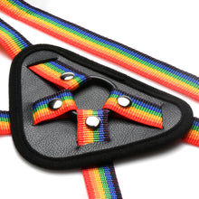 Load image into Gallery viewer, Ride the Rainbow Universal Rainbow Strap-On Harness