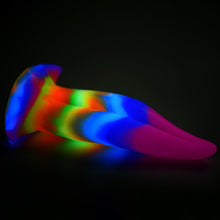 Load image into Gallery viewer, Unicorn Kiss Unicorn Tongue Glow-in-the-Dark Silicone Dildo