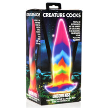 Load image into Gallery viewer, Unicorn Kiss Unicorn Tongue Glow-in-the-Dark Silicone Dildo