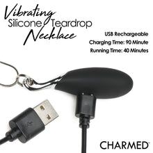 Load image into Gallery viewer, 10X Vibrating Silicone Teardrop Necklace-7