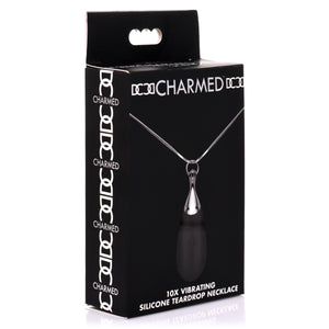10X Vibrating Silicone Teardrop Necklace-8